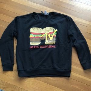 EUC Divided MTV Hamburger Sweatshirt